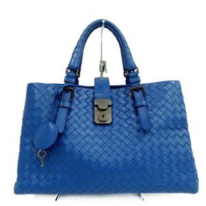 Bottega Intrecciato Hand Bag Blue